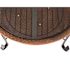 Fire Sense Palermo 26 in. x 21 in. Round Hammered Wood Burning Fire Pit in Copper with Fire Tool