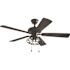 Home Decorators Collection Ellard 52 In. Black Led Indoor Matte Ceiling Fan W/ Light