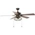 Home Decorators Collection Ellard 52 In. Black Led Indoor Matte Ceiling Fan W/ Light