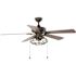 Home Decorators Collection Ellard 52 in. LED Indoor Matte Black Ceiling Fan with Light