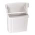 Alpine Industries White Durable Plastic Sanitary Napkin Receptacle