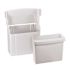 Alpine Industries White Durable Plastic Sanitary Napkin Receptacle