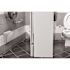 Alpine Industries White Durable Plastic Sanitary Napkin Receptacle