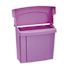 Alpine Industries Purple Durable Plastic Sanitary Napkin Receptacle