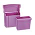 Alpine Industries Purple Durable Plastic Sanitary Napkin Receptacle
