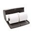Alpine Industries Gray Durable Plastic Double Roll Toilet Paper Dispenser