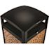 Alpine Industries 40 Gal. Beige Stone All-Weather Vented Outdoor Commercial Garbage Trash Can with Lid and Liner