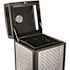 Alpine Industries 40 Gal. Steel All-Weather Vented Outdoor Commercial Garbage Trash Can with Ashtray Lid and Liner