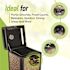 Alpine Industries 40 Gal. Beige Stone All-Weather Vented Outdoor Commercial Garbage Trash Can with Ashtray Lid and Liner