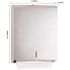 Alpine Industries Stainless Steel Brushed C-Fold/Multi-Fold Paper Towel Dispenser