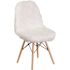 Flash Furniture Shaggy Dog White Accent Chair