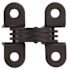 SOSS 1/2 in. x 1-1/2 in. Black E-Coat Invisible Hinge (2-Pack)