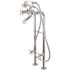 Kingston Brass Traditional 3-Handle Claw Foot Freestanding Tub Faucet with Handshower Combo Set in Chrome
