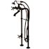 Kingston Brass Traditional 3-Handle Claw Foot Freestanding Tub Faucet with Handshower Combo Set in Oil Rubbed Bronze