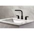 Kingston Brass Emilia 8 in. Widespread 2-Handle High-Arc Bathroom Faucet in Matte Black