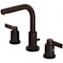 Kingston Brass Emilia 8 in. Widespread 2-Handle High-Arc Bathroom Faucet in Matte Black