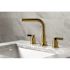 Kingston Brass Emilia 8 in. Widespread 2-Handle High-Arc Bathroom Faucet in Brushed Brass