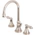 Kingston Brass Governor 8 in. Widespread 2-Handle High-Arc Bathroom Faucet in Polished Nickel