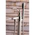 Kingston Brass Country Single-Handle Claw Foot Freestanding Tub Faucet with Hand Shower in Polished Nickel