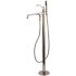 Kingston Brass Country Single-Handle Claw Foot Freestanding Tub Faucet with Hand Shower in Polished Nickel