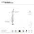 Kingston Brass Modern Single-Handle Floor-Mount Roman Tub Faucet with Hand Shower in Chrome
