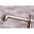 Kingston Brass English Country 2-Handle Bridge Kitchen Faucet with Side Sprayer in Brushed Nickel