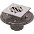 AB&A PVC Tile Shower Drain Square Strainer