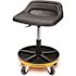 GEARWRENCH 18 in. to 22 in. Adjustable Height Swivel Mechanics Seat with Wheels and Storage Trays