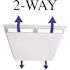 Elima-Draft Commercial 2-Way Air Deflector Cover for 24 in. x 24 in. Diffuser