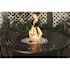 Fire Sense Verona 42 in. x 24 in. Round Aluminum LPG Fire Pit Table in Antique Bronze with Vinyl Cover