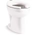 KOHLER Highcliff Ultra-ADA-Height Elongated Flushometer Toilet Bowl Only with Top Spud in White