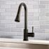 Kingston Brass Modern Single-Handle Pull-Down Sprayer Kitchen Faucet in Matte Black