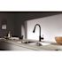 Kingston Brass Modern Single-Handle Pull-Down Sprayer Kitchen Faucet in Matte Black