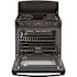 GE 30 in. 4 Burner Element Free-Standing Electric Range in Black