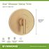 Symmons Dia Shower Valve Trim in Brushed Bronze (Valve not Included)