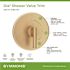 Symmons Dia Shower Valve Trim in Brushed Bronze (Valve not Included)
