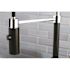 Kingston Brass Contemporary Single-Handle Pull-Down Sprayer Kitchen Faucet in Matte Black and Chrome