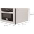 ZLINE Kitchen and Bath 24 in. 1000-Watt  Built-In Microwave Drawer with Auto-Touch Control Panel in Brushed Stainless Steel