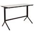 Flash Furniture 43.3 in. Rectangular Clear/Black Computer Desks with Glass Top