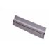 Pemko Meeting Stile Clear Aluminum Brush Seal with Gray Brush Insert