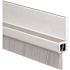 Pemko Meeting Stile, Clear Aluminum Brush Seal with Gray Brush Insert
