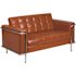 Flash Furniture Cognac Leather Loveseat