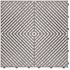 Swisstrax 15.75 in. x 15.75 in. Silver Ribtrax Smooth ECO Flooring (6-Tile/pack) (10 sq. ft.)