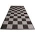 Swisstrax 8.3 ft. x 17.5 ft. Black and Silver Checkered Ribtrax Smooth Eco Flooring, Single Car Pad Kit