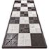 Swisstrax 4.3 ft. x 9.6 ft. Black and Silver Checkered Moto Pad Kit - ECO
