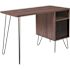 Carnegy Avenue 43.3 in. Rectangular Brown 1-Drawer Computer Desks with Built-In Storage
