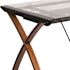 Carnegy Avenue Jude 39.5 in. Rectangular Clear/Cherry Computer Desk with Keyboard Tray
