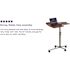 Carnegy Avenue 29.3 in. Rectangular Cherry Laptop Desks with Adjustable Height