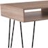 Carnegy Avenue 43.3 in. Rectangular Oak Wood Grain Writing Desks with Built-In Storage