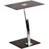Carnegy Avenue 19 in. Rectangular Silk Black/Chrome Laptop Desks with Glass Top